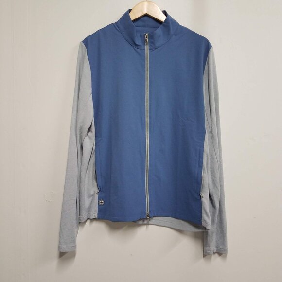Peter Millar Other - Peter Millar Solstice Hybrid Pale Blue Gray Cardigan Jacket Mens XL MS24XK66
